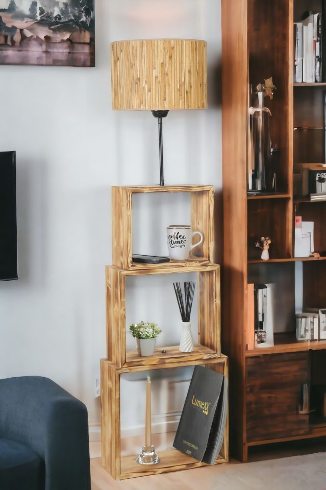 PUZZLE YANIK LAMBADER BAMBU 07 ABAJURLU