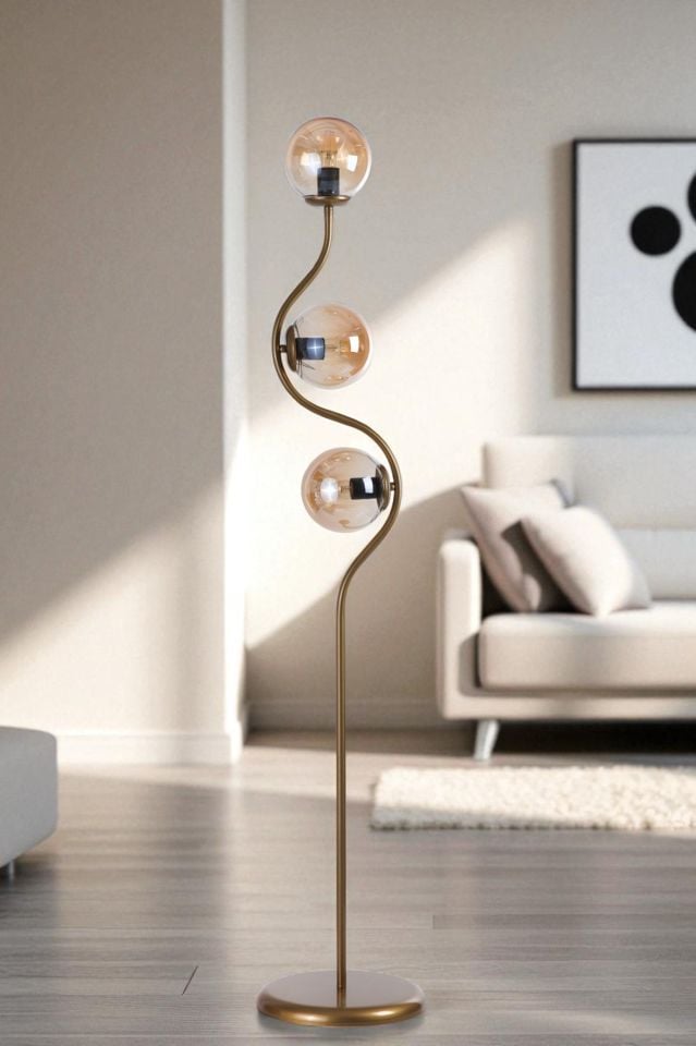 TURAN 3 LÜ ESKİTME LAMABDER BAL CAMLI