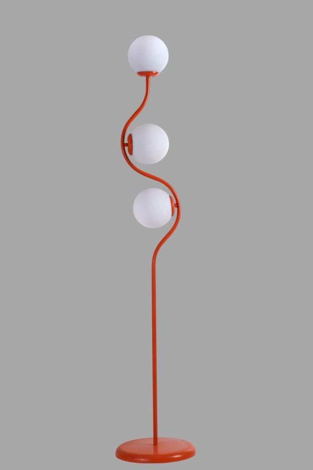 TURAN 3 LÜ TURUNCU LAMABDER BEYAZ CAMLI