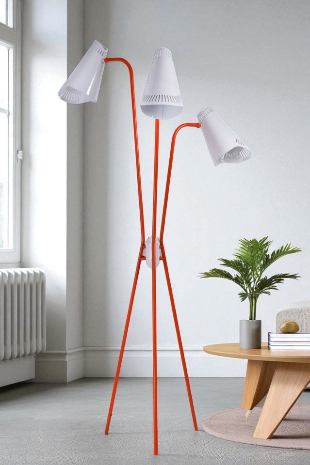 YENİ AKASYA 3 LÜ TURUNCU LAMBADER BEYAZ LAZER BAŞLIKLI