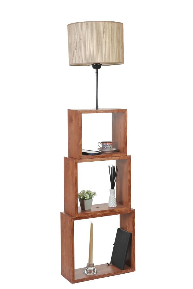 PUZZLE CEVİZ LAMBADER BAMBU 09 ABAJURLU