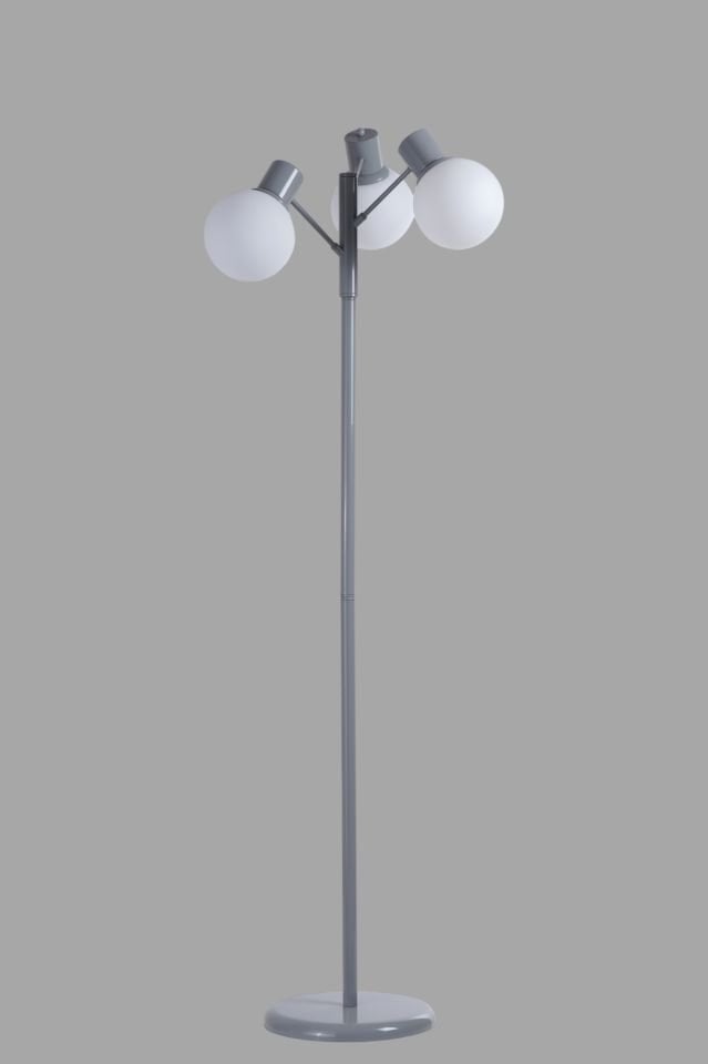 SAFİR 3 LÜ GRİ LAMBADER BEYAZ CAMLI