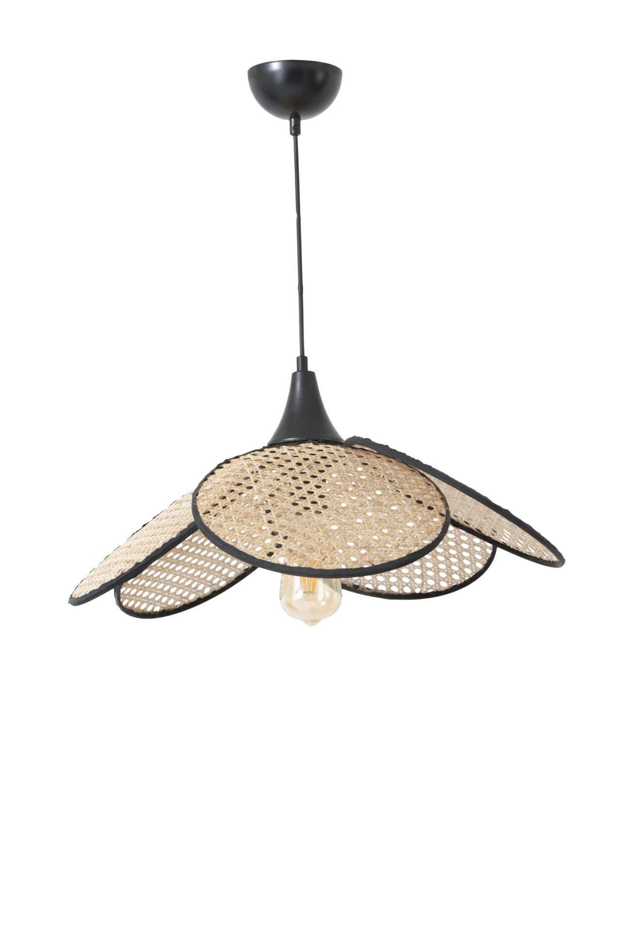 PERVANE TEKLİ RUSTİK RATTAN SARKIT
