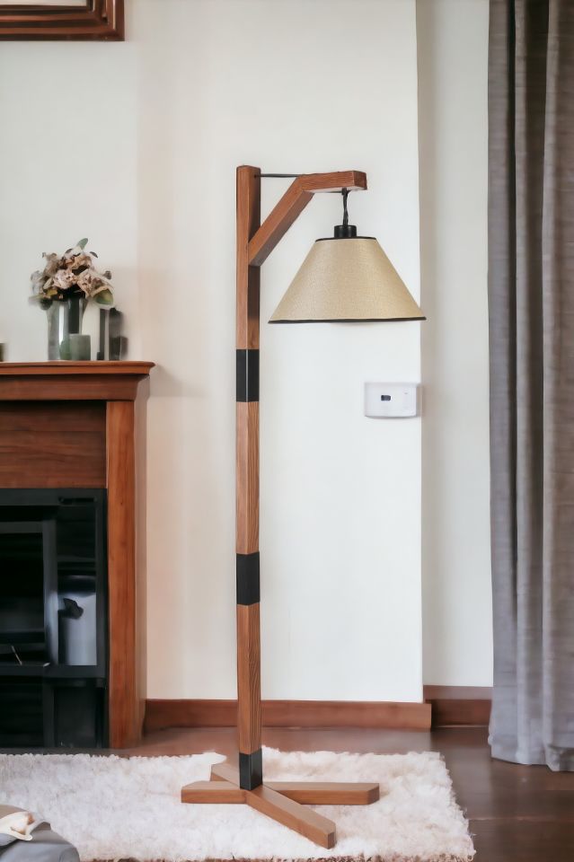 YENİ LİZA CEVİZ LAMBADER PRAMİT AÇIK HASIR ABAJURLU