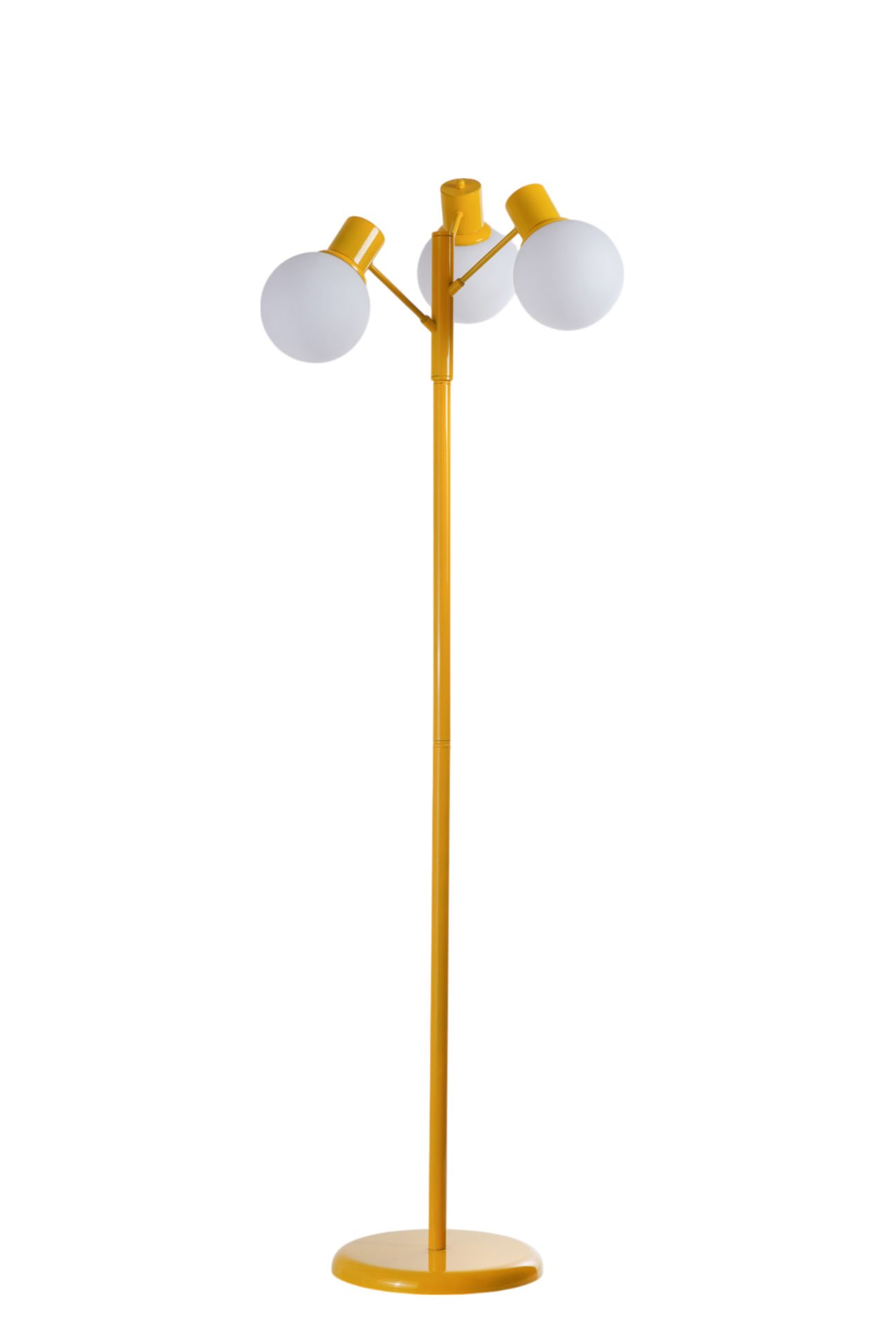 SAFİR 3 LÜ SARI LAMBADER BEYAZ CAMLI