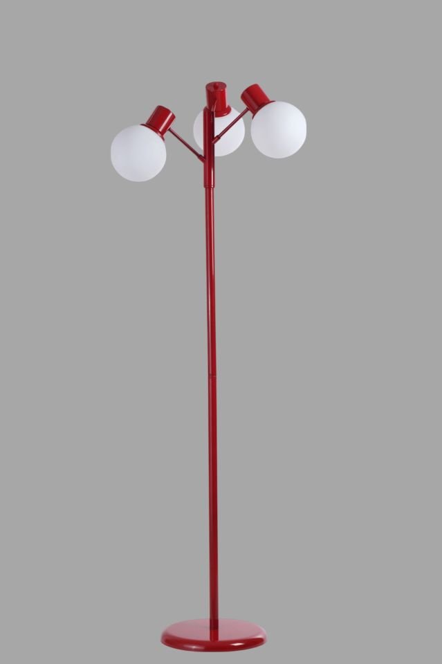 SAFİR 3 LÜ KIRMIZI LAMBADER BEYAZ CAMLI