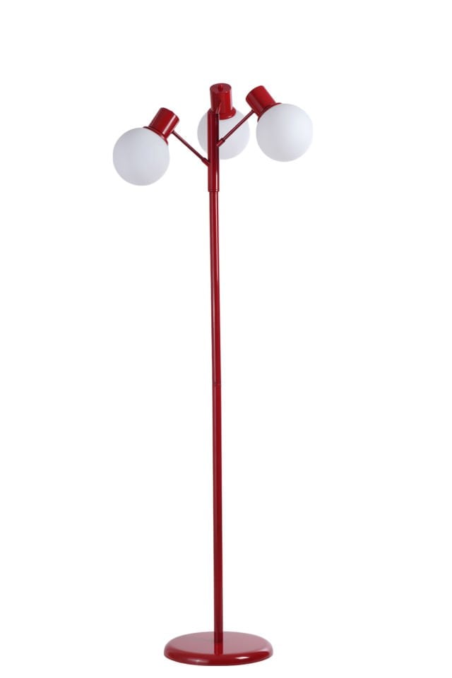 SAFİR 3 LÜ KIRMIZI LAMBADER BEYAZ CAMLI