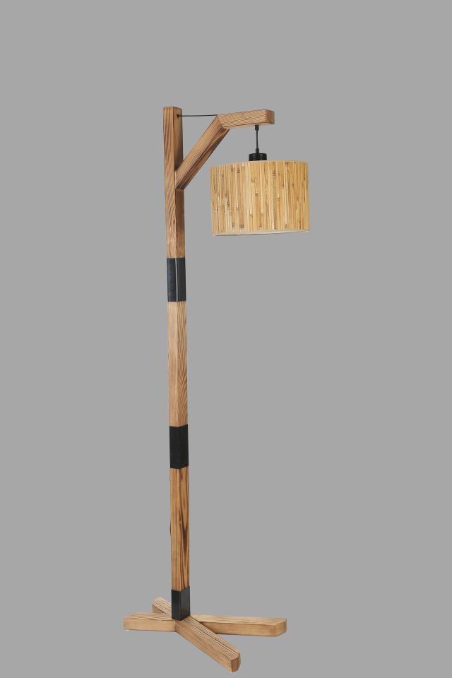 YENİ LİZA YANIK LAMBADER SİLİNDİR BAMBU 07 ABAJURLU