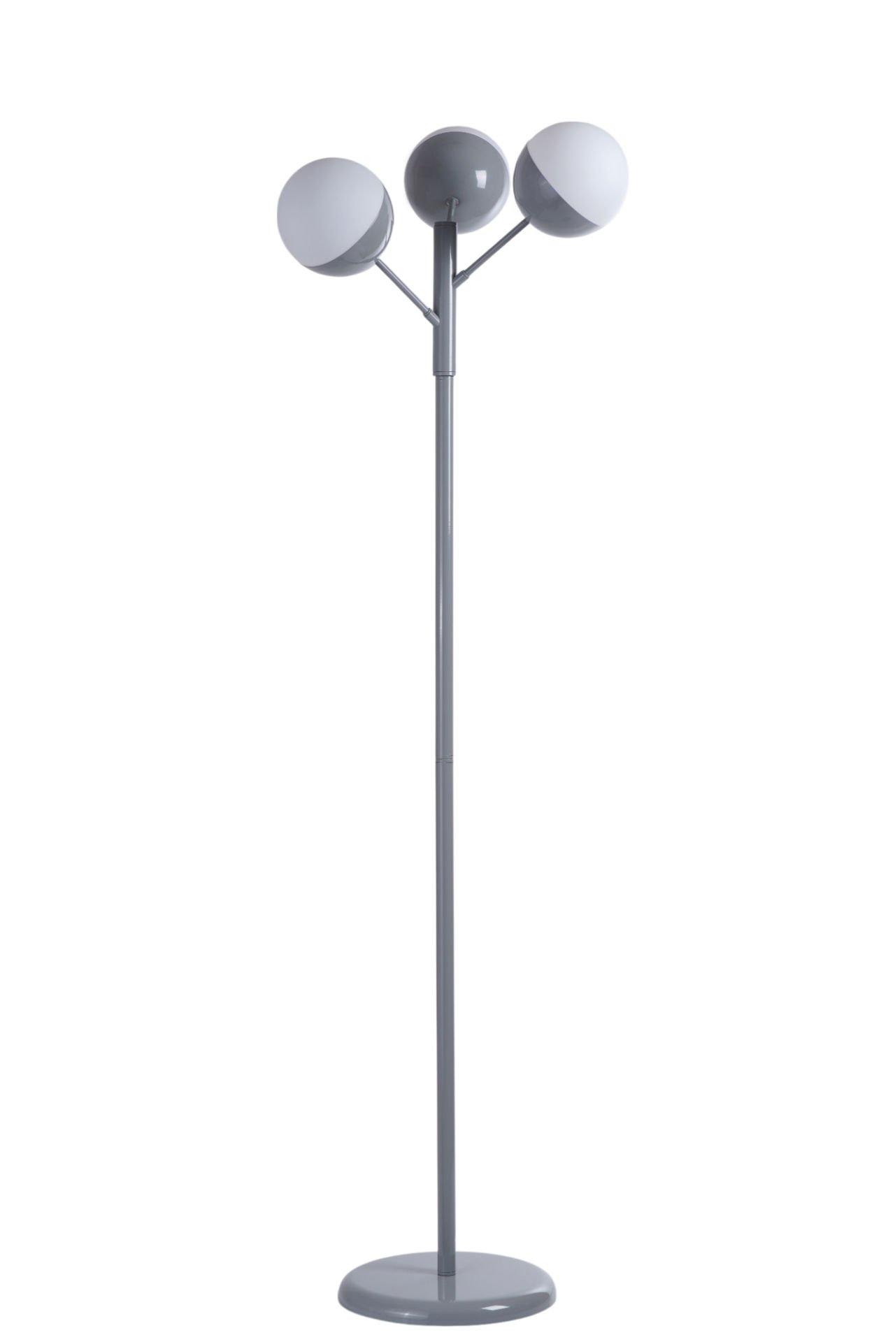 KÜRE 3 LÜ GRİ LAMBADER BEYAZ CAMLI