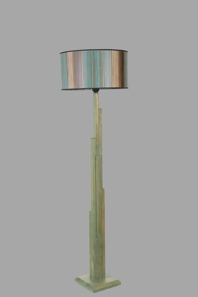 KULE YEŞİL LAMBADER SİLİDİR RENKLİ ABAJURLU