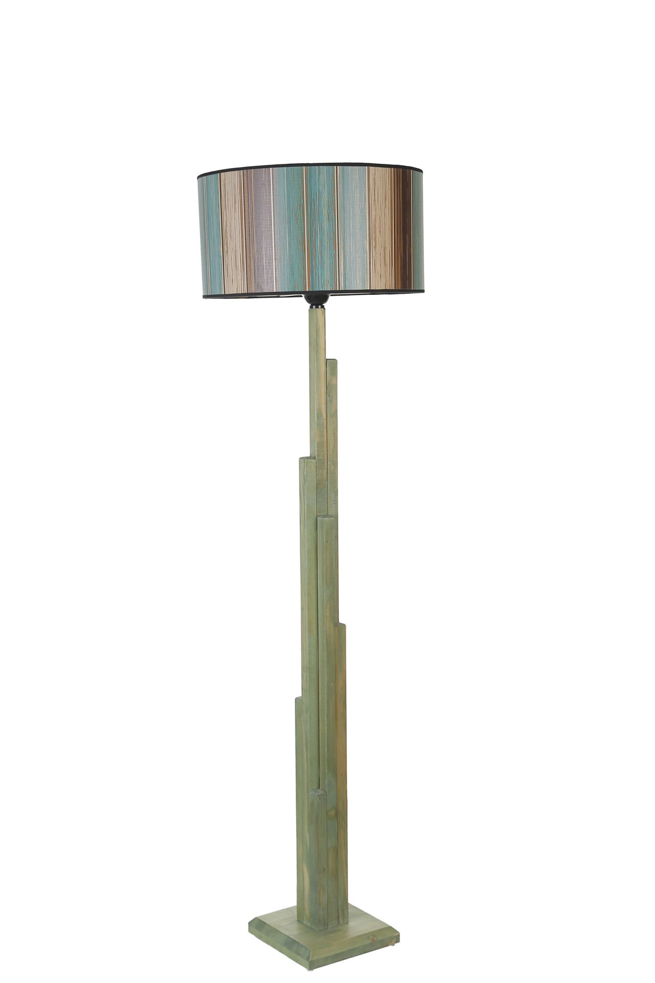 KULE YEŞİL LAMBADER SİLİDİR RENKLİ ABAJURLU