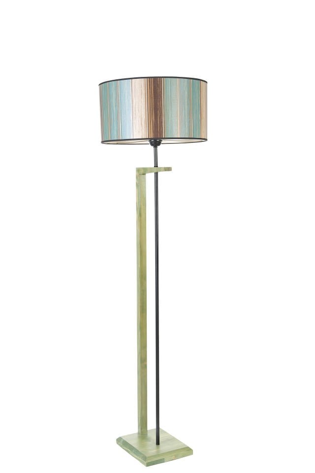 MENEKŞE YEŞİL LAMBADER SİLİNDİR RENKLİ ABAJURLU