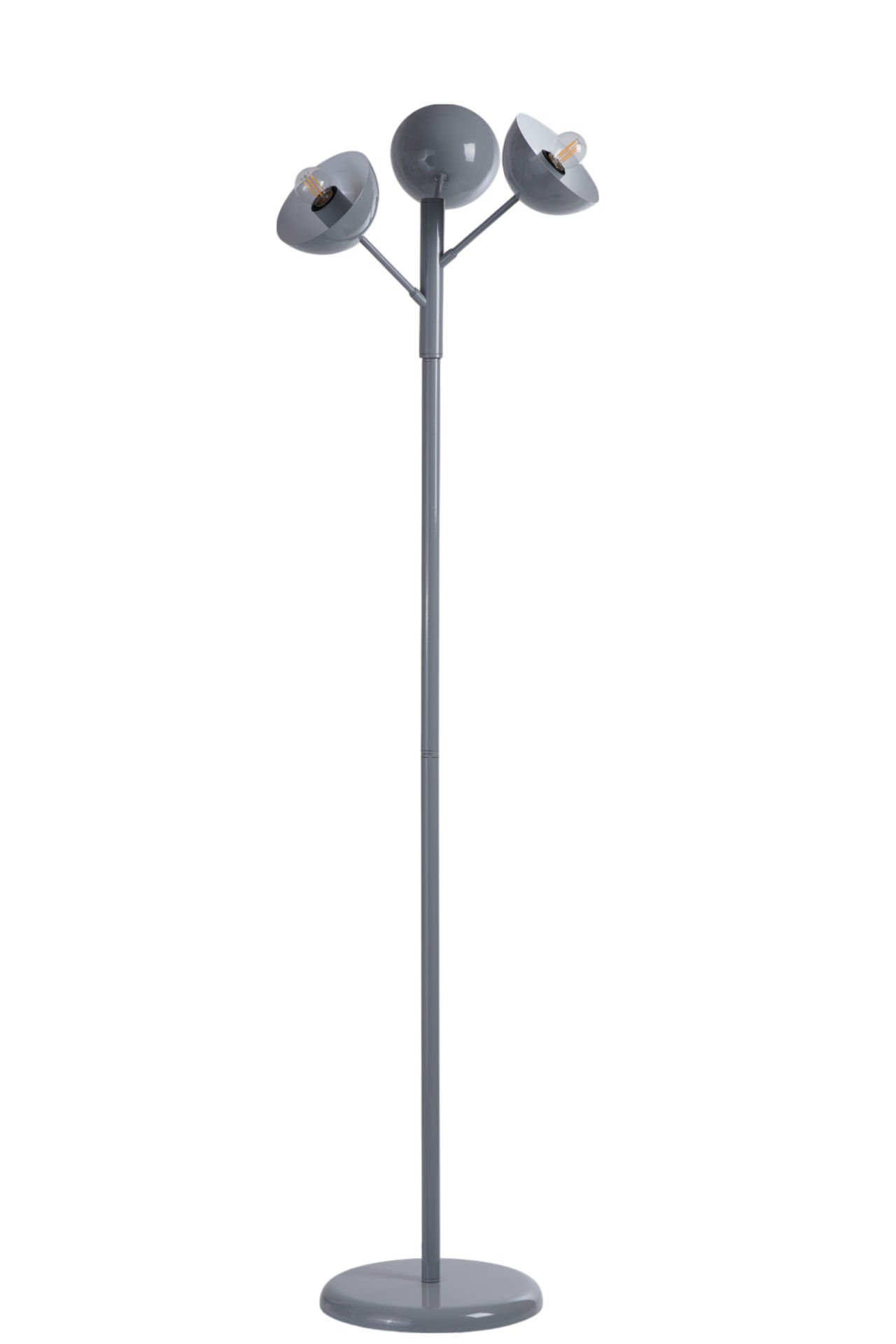 KÜRE 3 LÜ GRİ LAMBADER METAL BAŞLIKLI