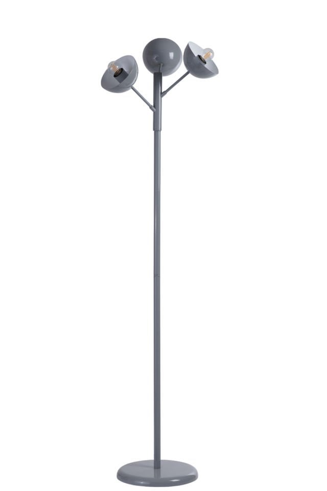 KÜRE 3 LÜ GRİ LAMBADER METAL BAŞLIKLI