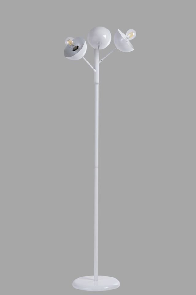KÜRE 3 LÜ BEYAZ LAMBADER METAL BAŞLIKLI