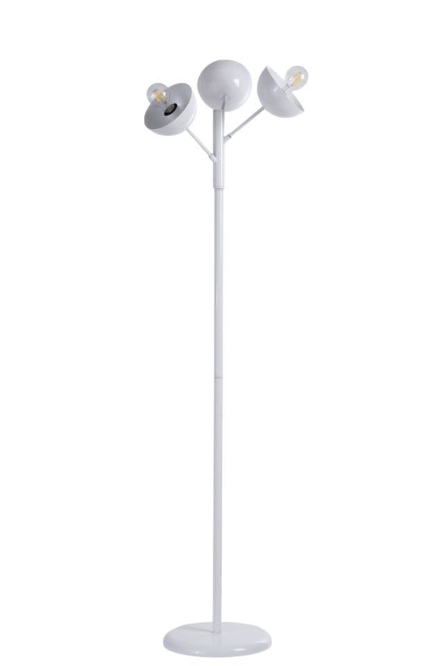 KÜRE 3 LÜ BEYAZ LAMBADER METAL BAŞLIKLI