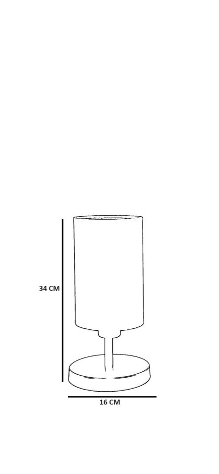 RUMELİ SİYAH 15-3 ABAJURLU MASA LAMBASI