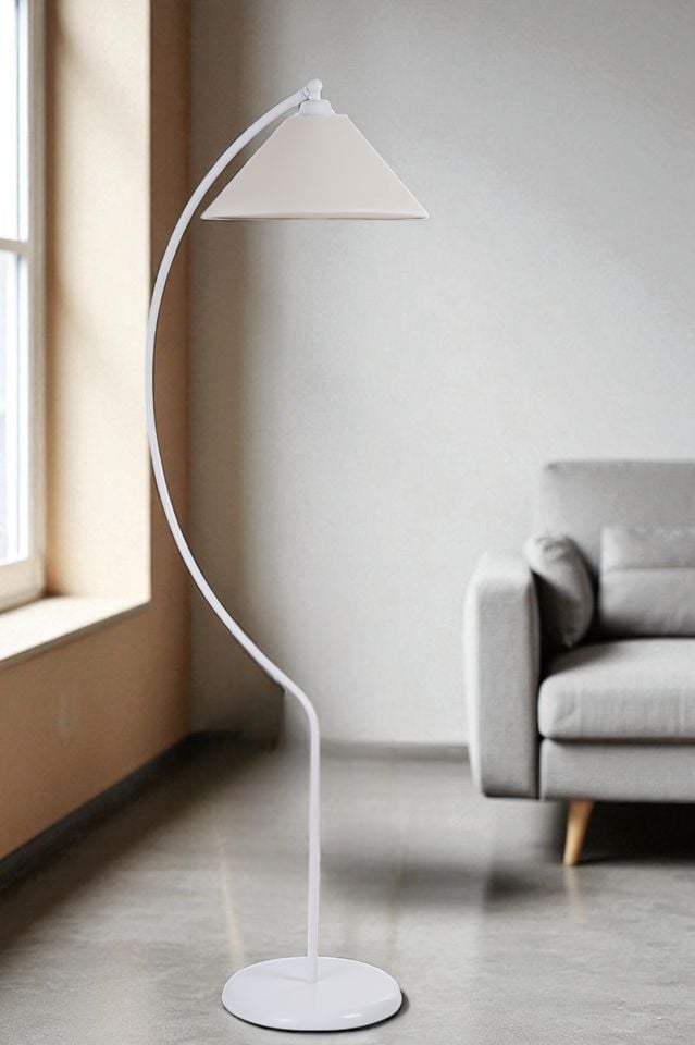 OGEDAY BEYAZ LAMBADER FİNLİ KREM ABAJURLU