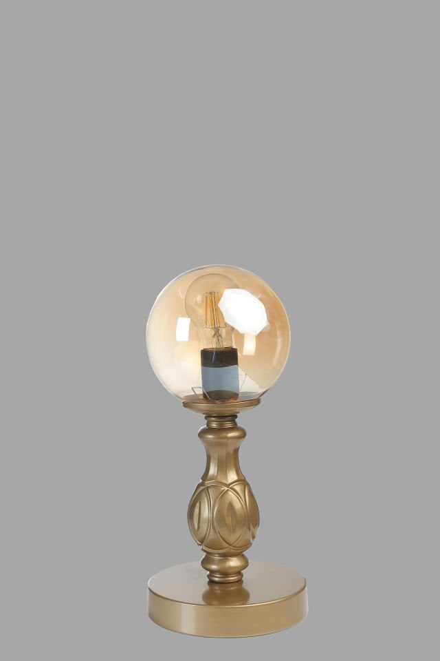 OLİMPİYAT ESKİTME BAL CAMLI MASA LAMBASI