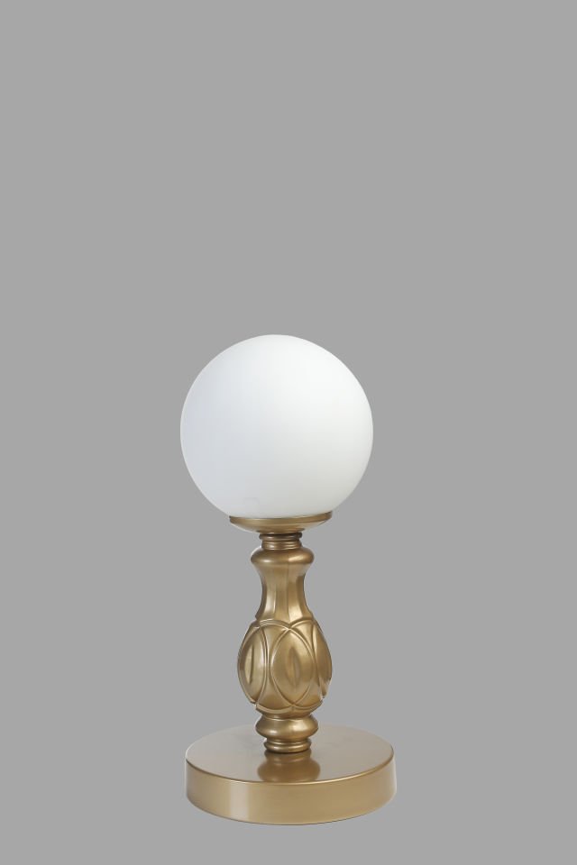 OLİMPİYAT ESKİTME BEYAZ CAMLI MASA LAMBASI