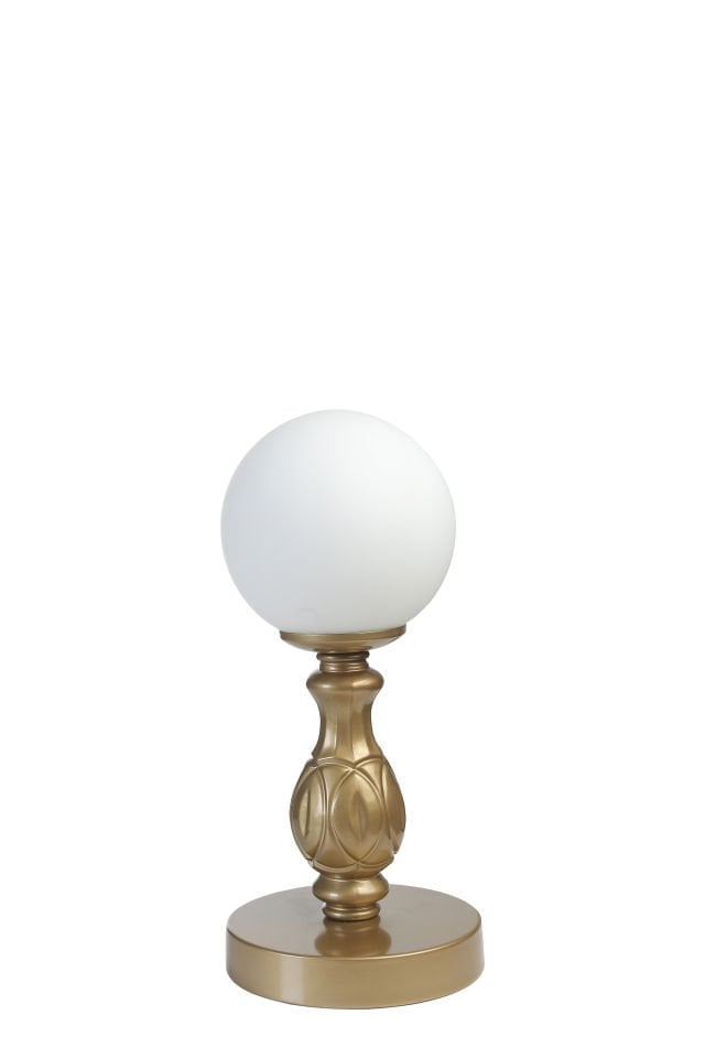 OLİMPİYAT ESKİTME BEYAZ CAMLI MASA LAMBASI