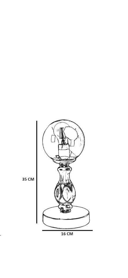 OLİMPİYAT SİYAH FÜME CAMLI MASA LAMBASI