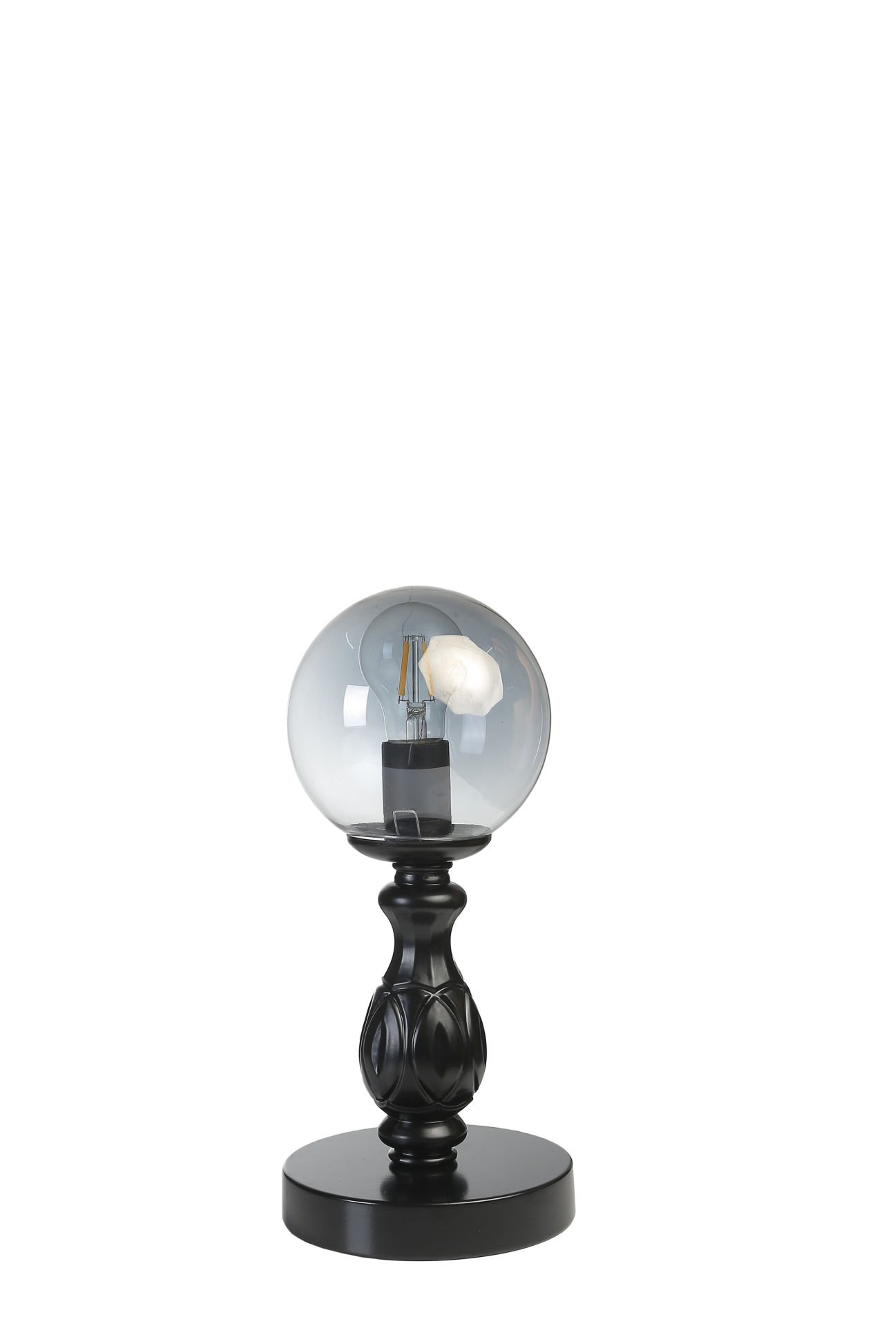 OLİMPİYAT SİYAH FÜME CAMLI MASA LAMBASI