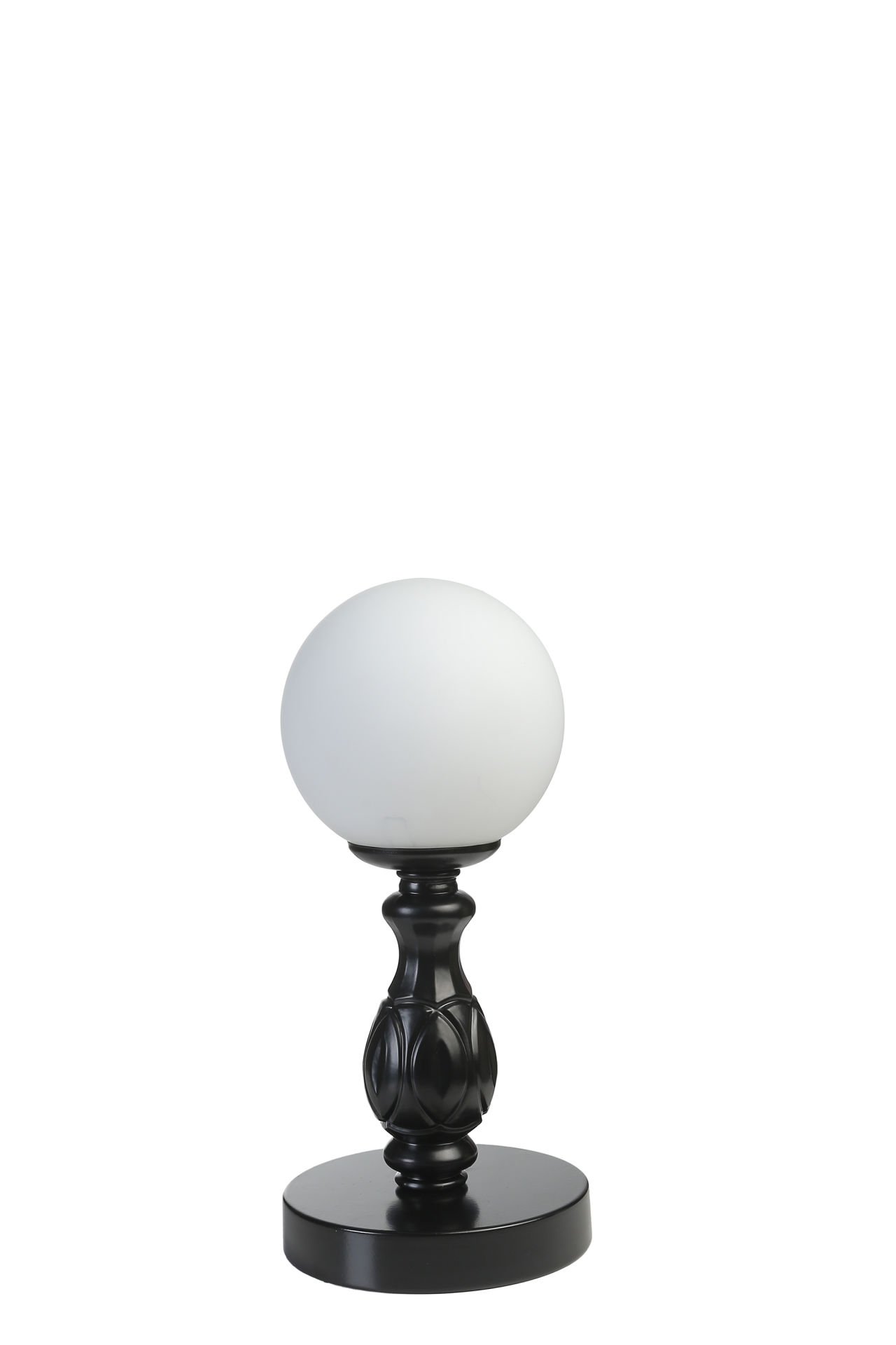 OLİMPİYAT SİYAH BEYAZ CAMLI MASA LAMBASI