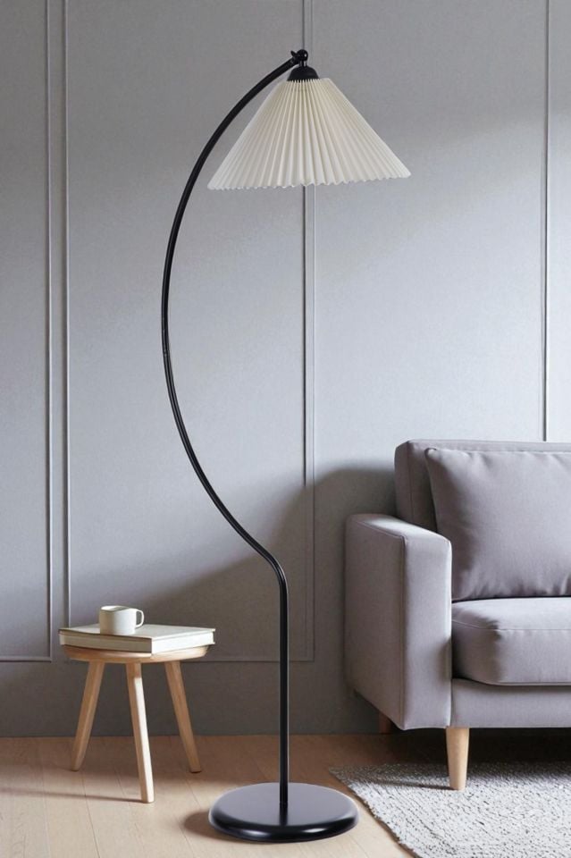 OGEDAY SİYAH LAMBADER PİLELİ KREM ABAJURLU