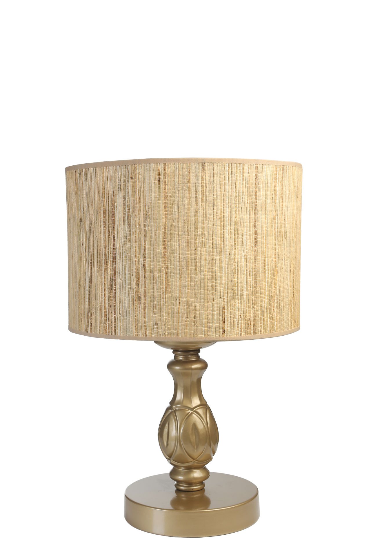 OLİMPİYAT ESKİTME SİLİNDİR BAMBU 010 ABAJURLU MASA LAMBASI