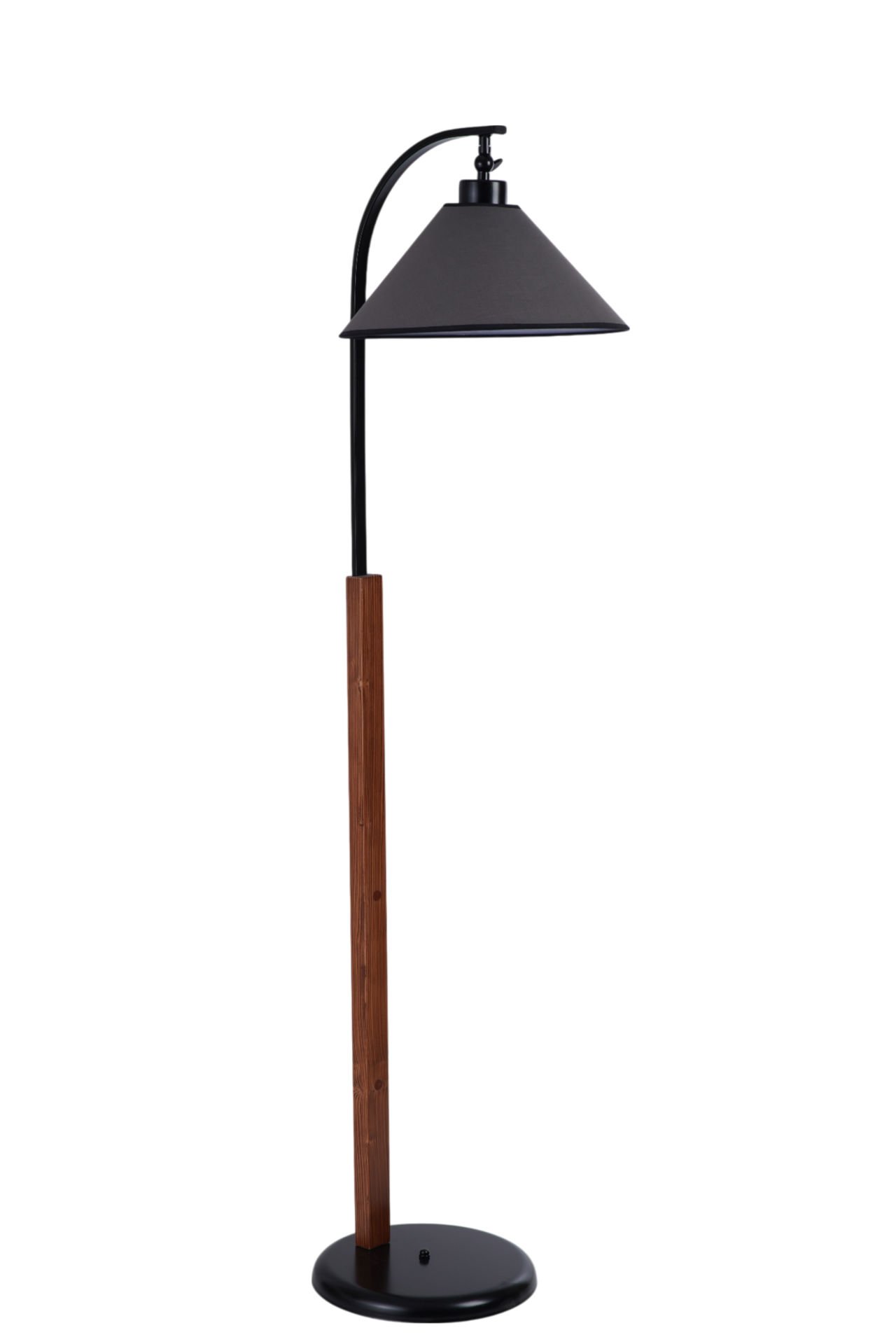 BUKE CEVİZ LAMBADER KOYU GRİ ABAJURLU