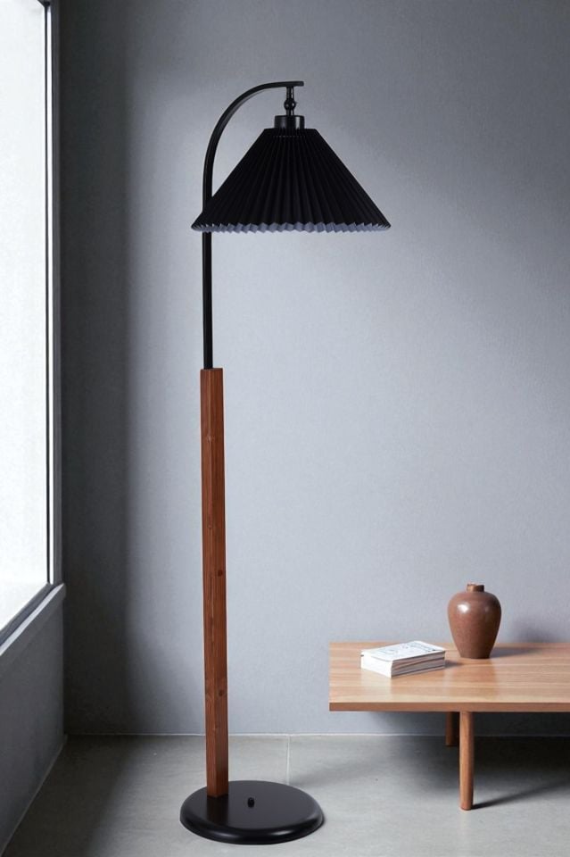 BUKE CEVİZ LAMBADER PİLELİ SİYAH ABAJURLU