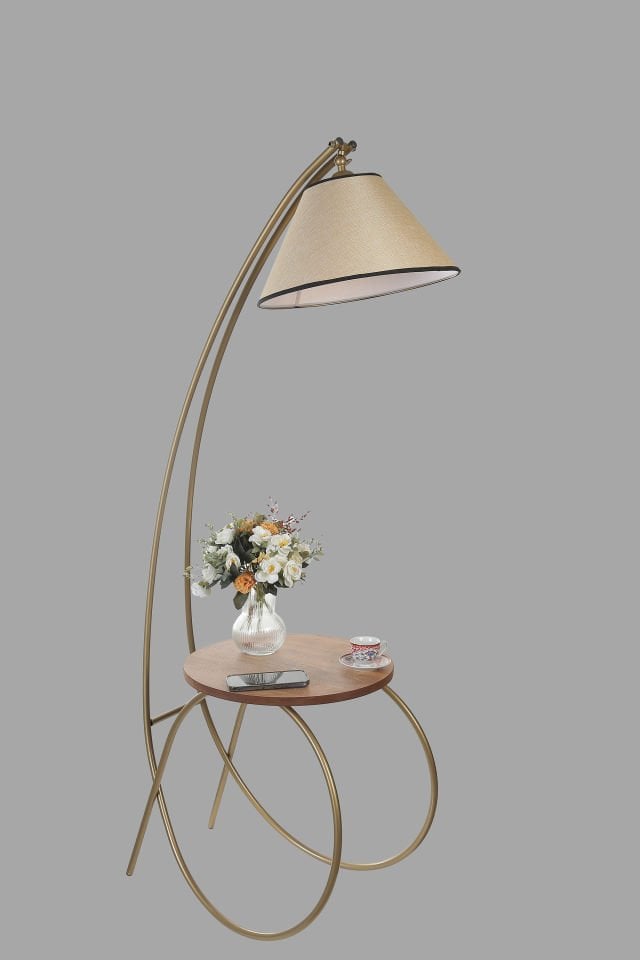 GÜLER ESKİTME LAMBADER PRAMİT AÇIK HASIR ABAJURLU