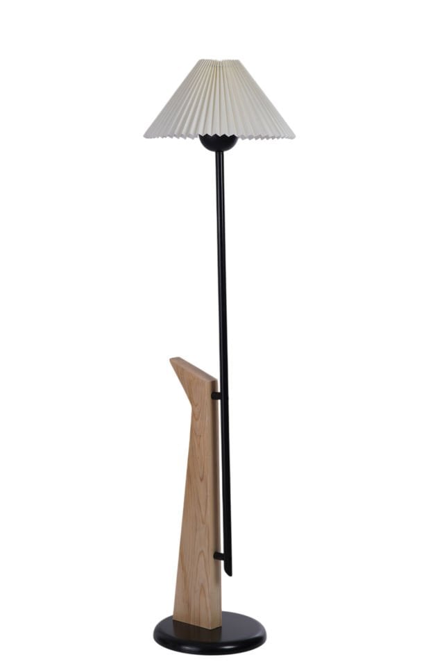 BERZAN NATUREL LAMBADER PİLELİ KREM ABAJURLU