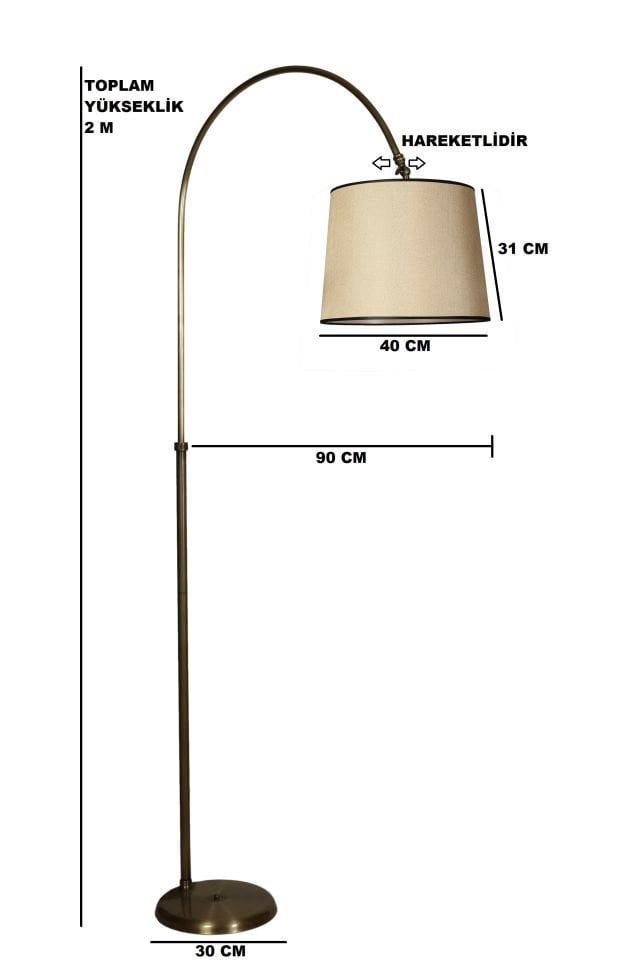 LİNA LAMBADER ESKİTME AYAK PRAMİT AÇIK HASIR ABAJURLU