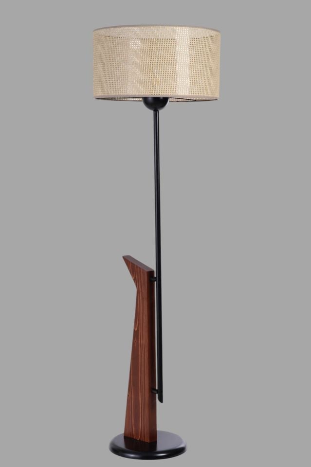 BERZAN CEVİZ LAMBADER SİLİNDİR PETEK ABAJURLU