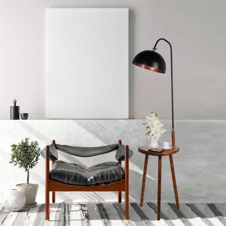 DEMET SEHBALI AHŞAP LAMBADER CEVİZ RETRO 3 BAŞLIKLI