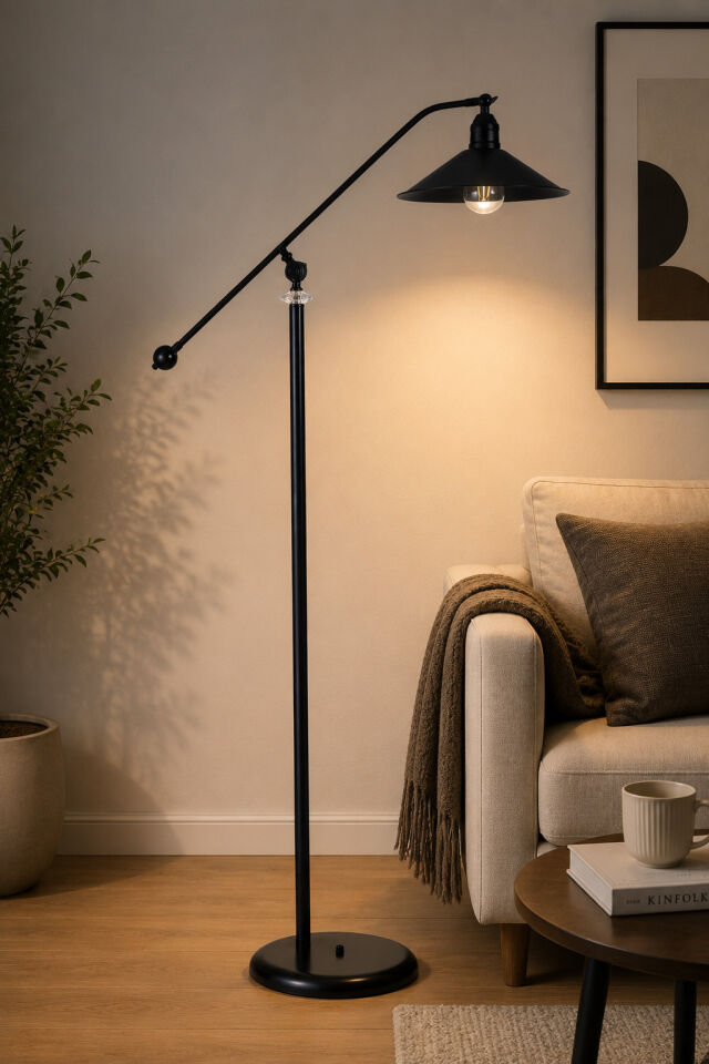 MOKA SİYAH LAMBADER METAL BAŞLIKLI