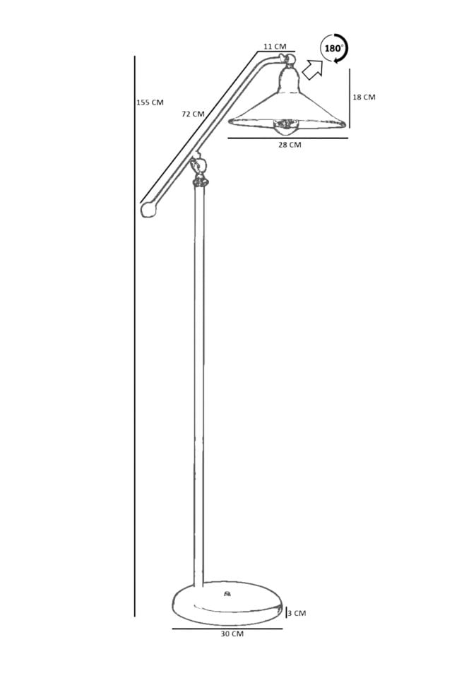 MOKA SARI LAMBADER METAL BAŞLIKLI