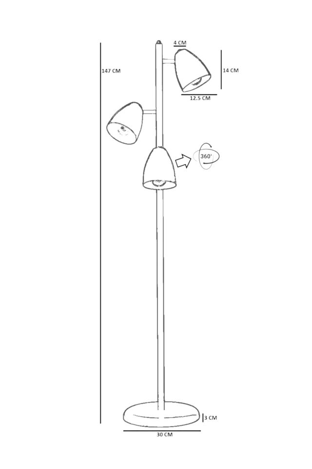 FRANK 3 LÜ SİYAH LAMBADER