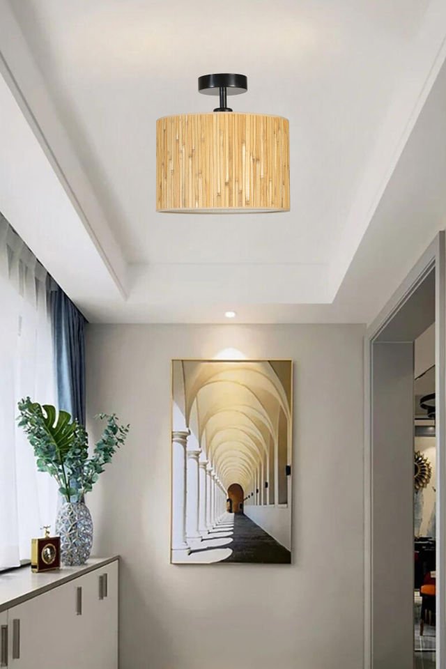 BAMBU 07 ABAJURLU PLAFONYER AVİZE