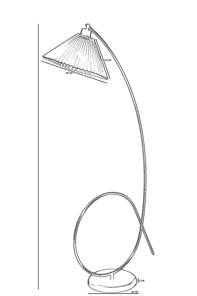 KAYA SİYAH LAMBADER PİLELİ SİYAH ABAJURLU