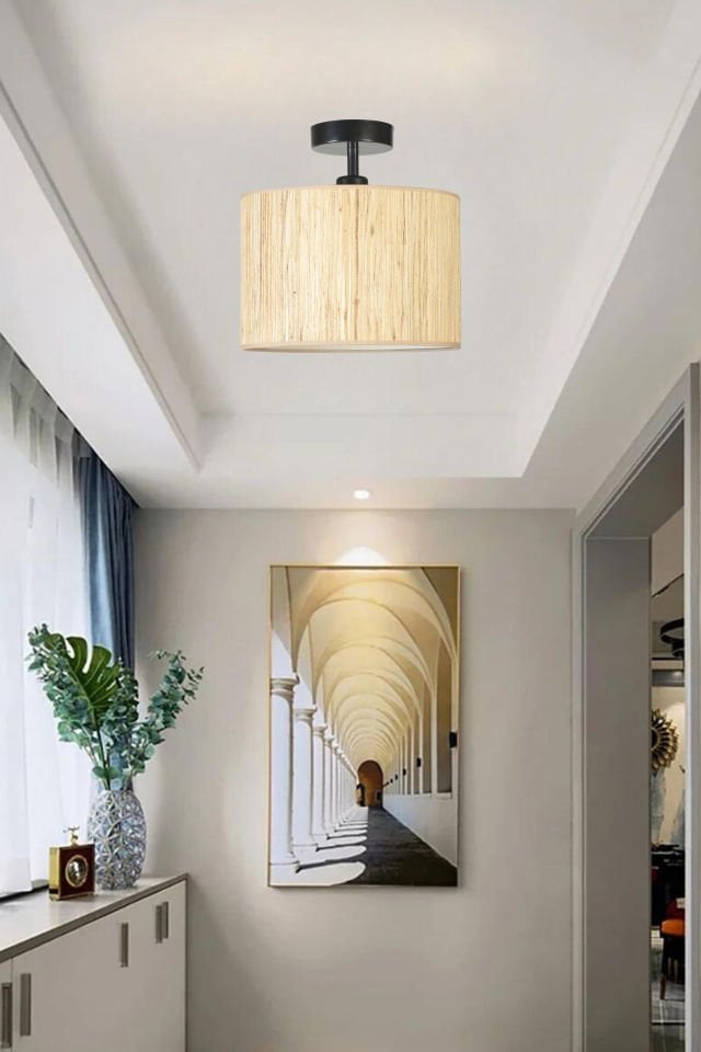 BAMBU 010 ABAJURLU  PLAFONYER AVİZE
