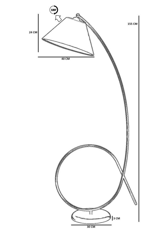 KAYA GRİ LAMBADER PRAMİT HASIR GRİ ABAJURLU