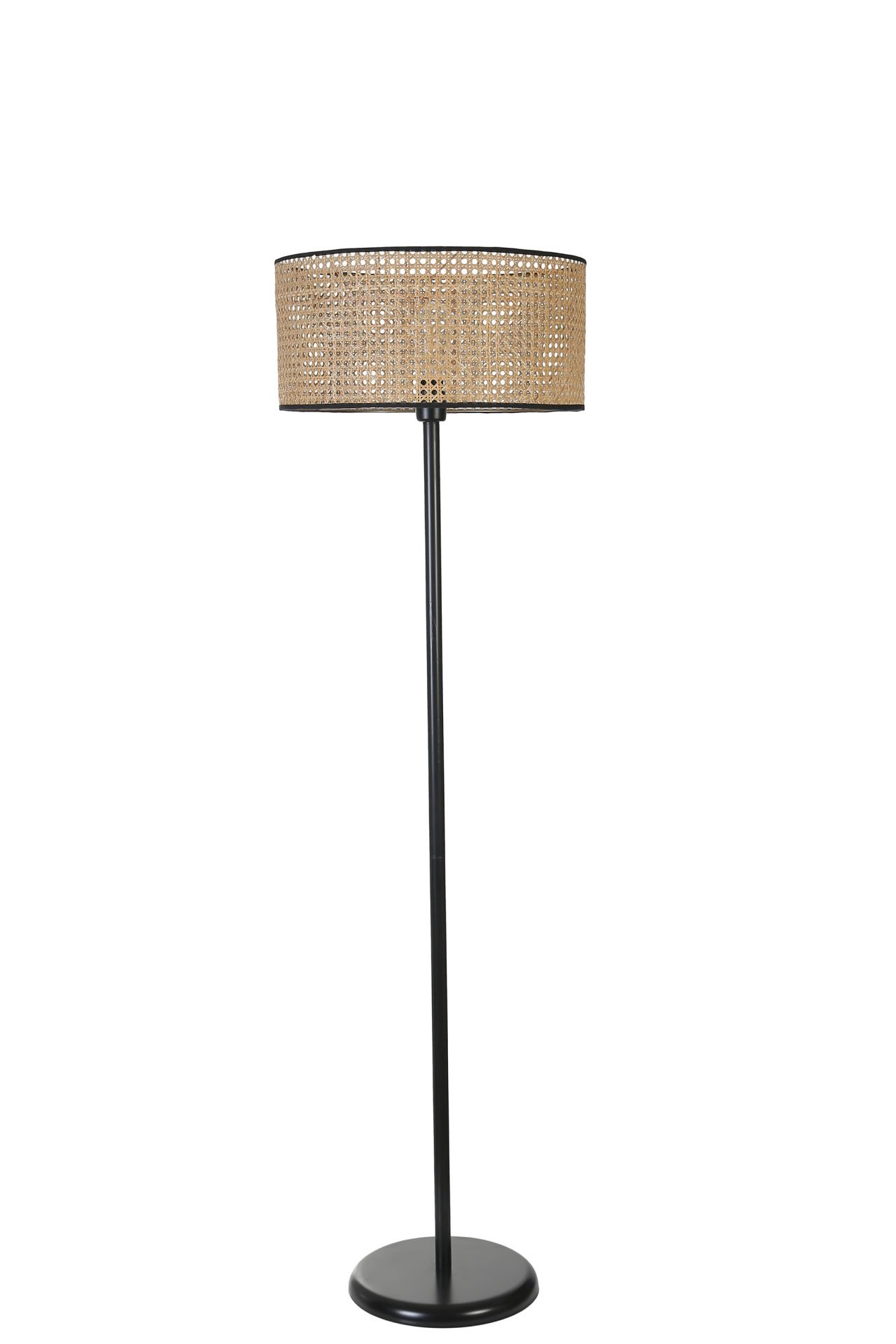 MERCAN SİYAH RATTAN ABAJURLU LAMBADER