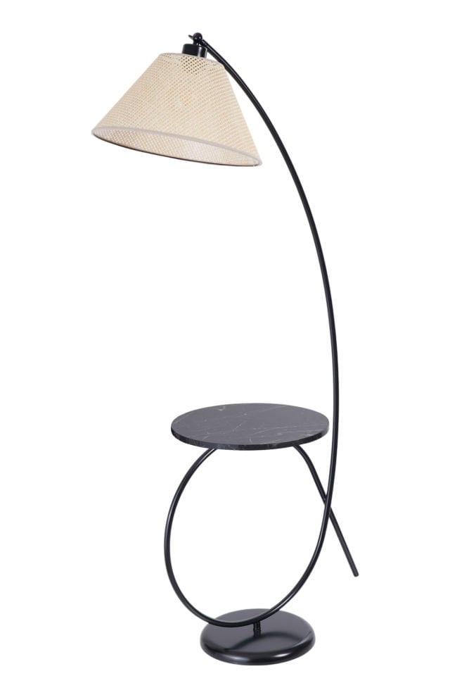 KAYA SEHBALI SİYAH LAMBADER PRAMİT PETEK ABAJURLU