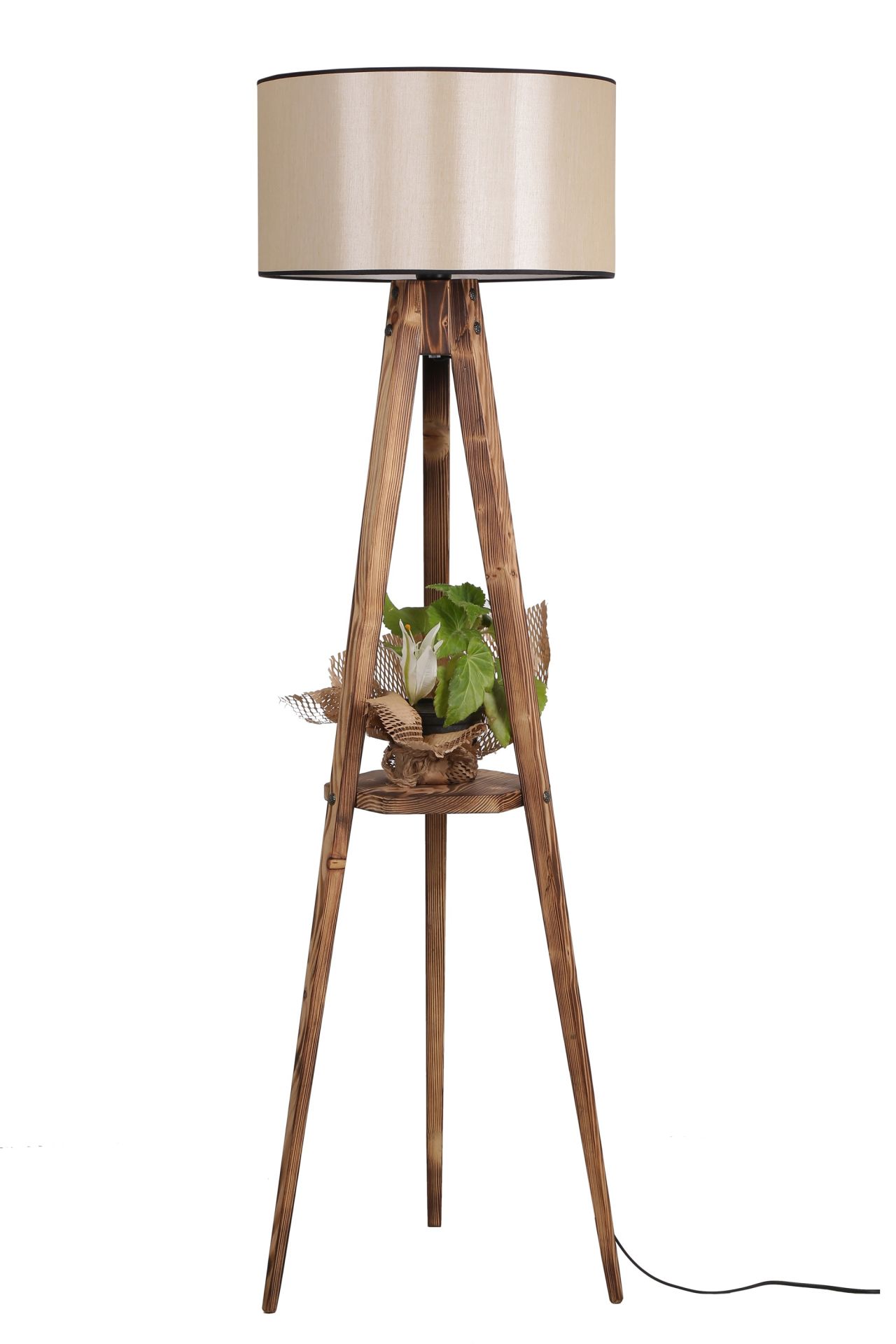 SEHBALI TRİPOD YANIK LAMBADER SİLİNDİR 15-3 ABAJURLU