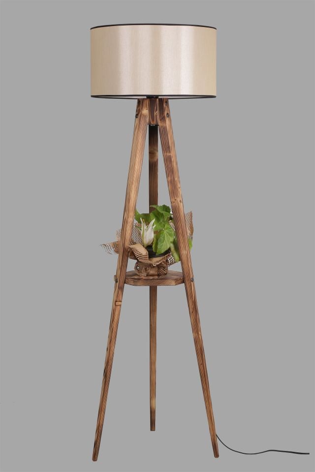 SEHBALI TRİPOD YANIK LAMBADER SİLİNDİR 15-3 ABAJURLU