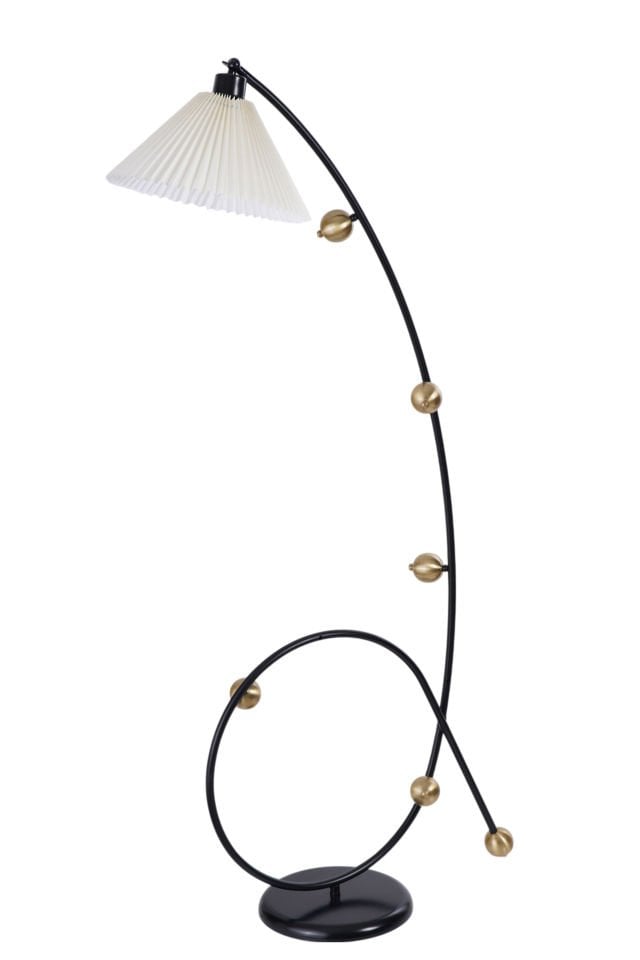 YEKTA SİYAH LAMBADER PİLELİ KREM ABAJURLU