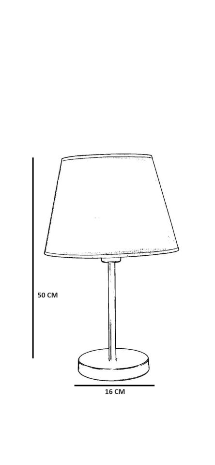 ALA SİYAH PRAMİT HASIR GRİ ABAJURLU MASA LAMBASI